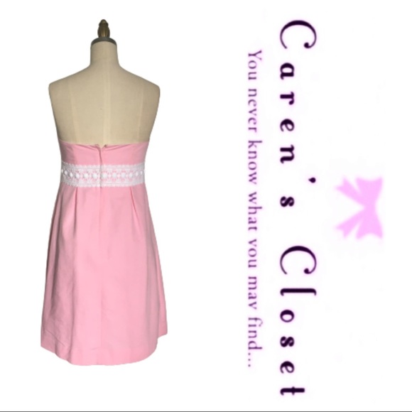 Lilly Pulitzer Pink Strapless Embellished Dress - Picture 7 of 7